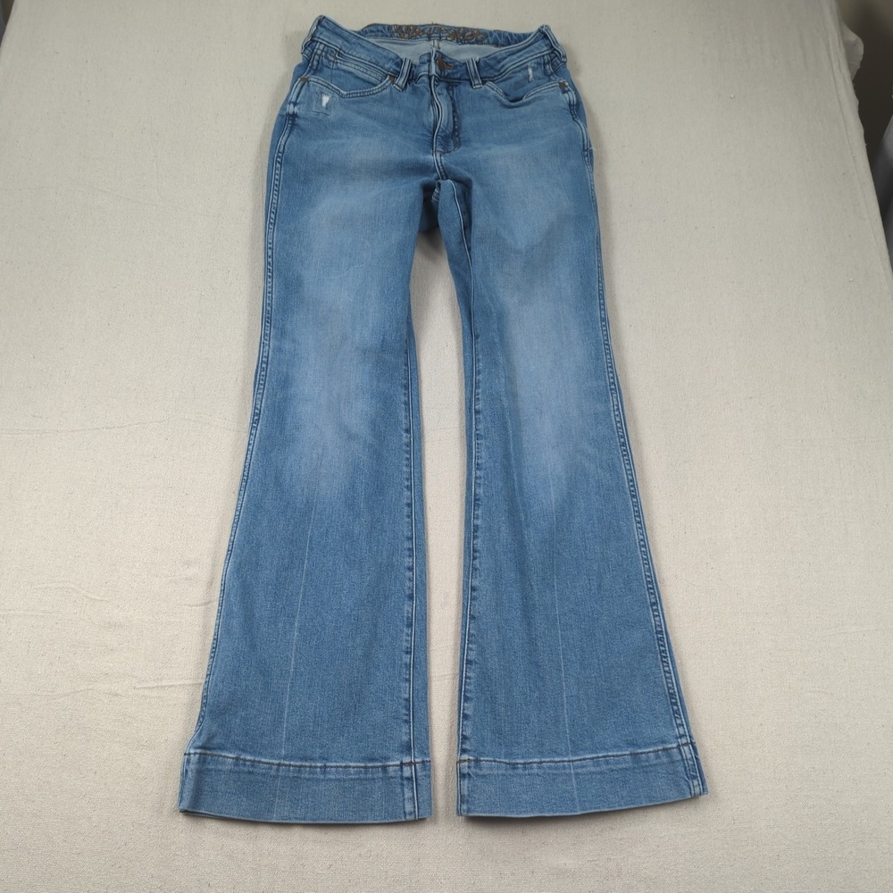 Wrangler Jeans Womens 30 Blue Flare Hippie Boho 75 Years